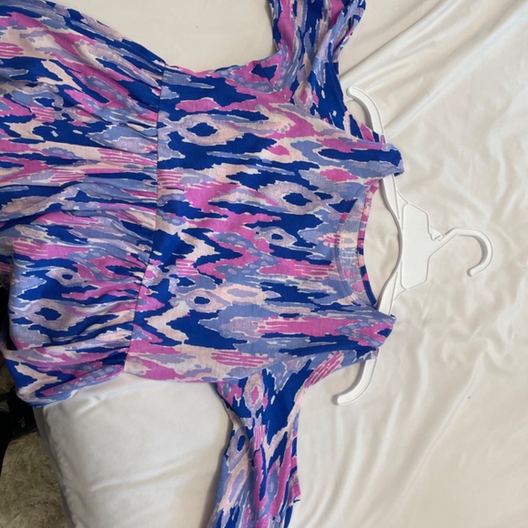 Lilly Pulitzer dress girls XL 12/14 open shoulders - Picture 2 of 4